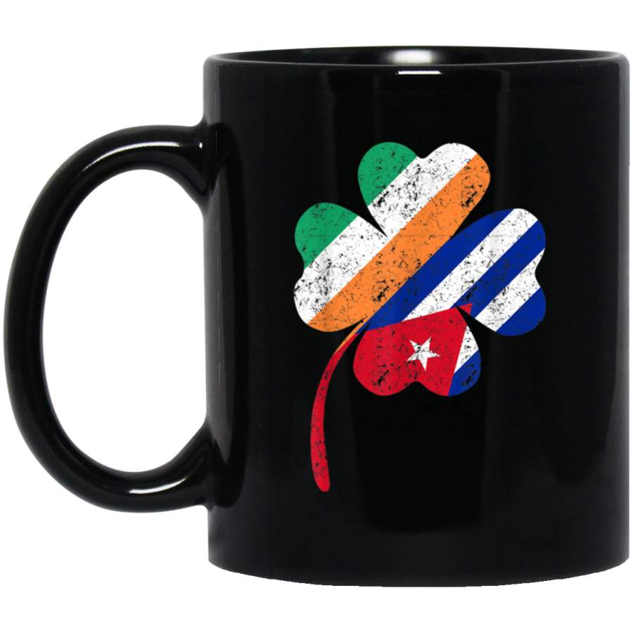 Vintage CUBAN Irish Flag Ireland Shamrock St Patricks Day Mug