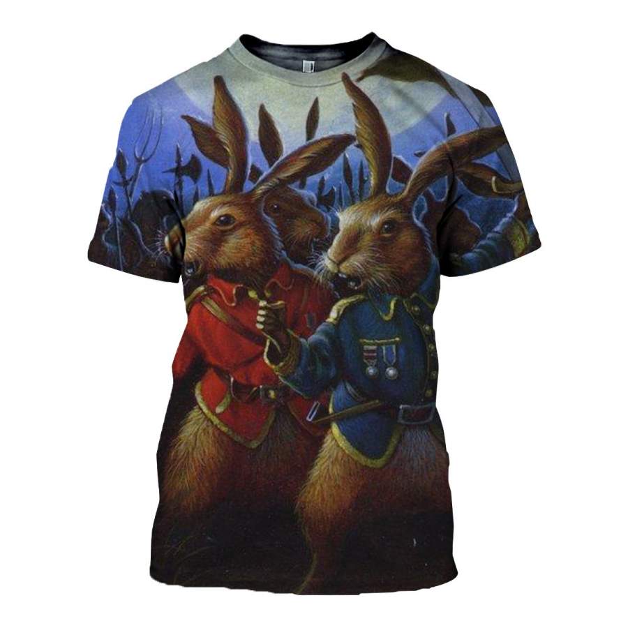 3D All Over Printed Rabbit T Shirt Hoodie 1312010