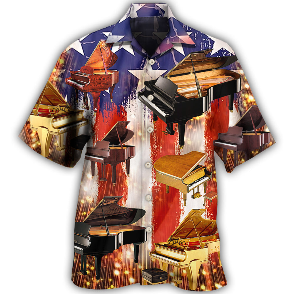 Piano Independence Day Hawaii Shirt Ha58562