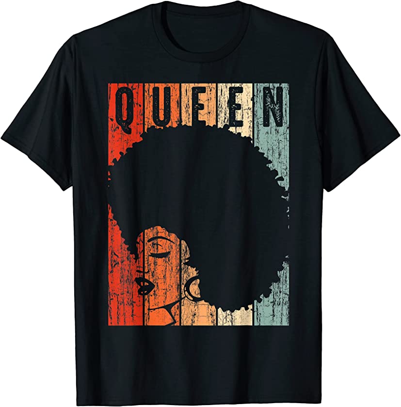 Strong Afro Black Woman Shirt – Melanin Poppin Men Women Tee T-Shirt