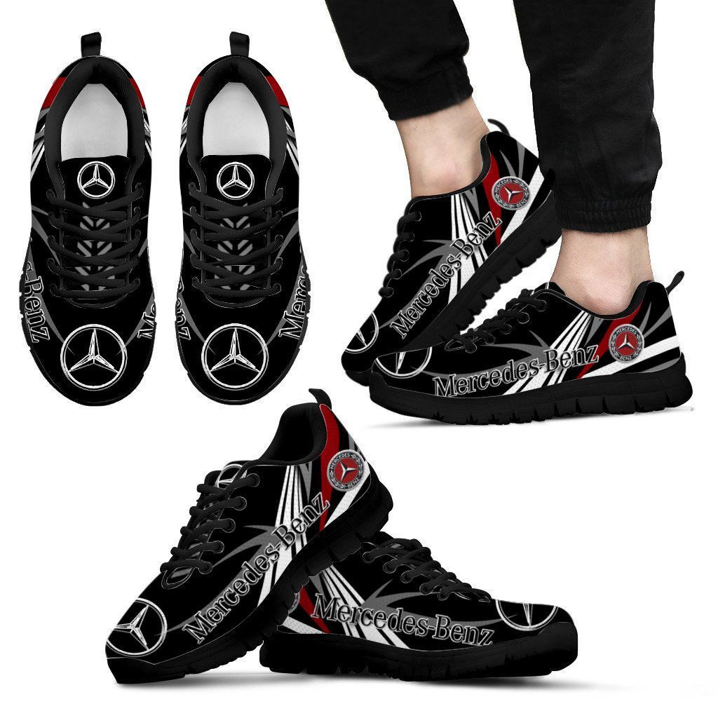 3D Printed Mercedes-Benz Sneakers Ver 3 For Men & Women (Black)