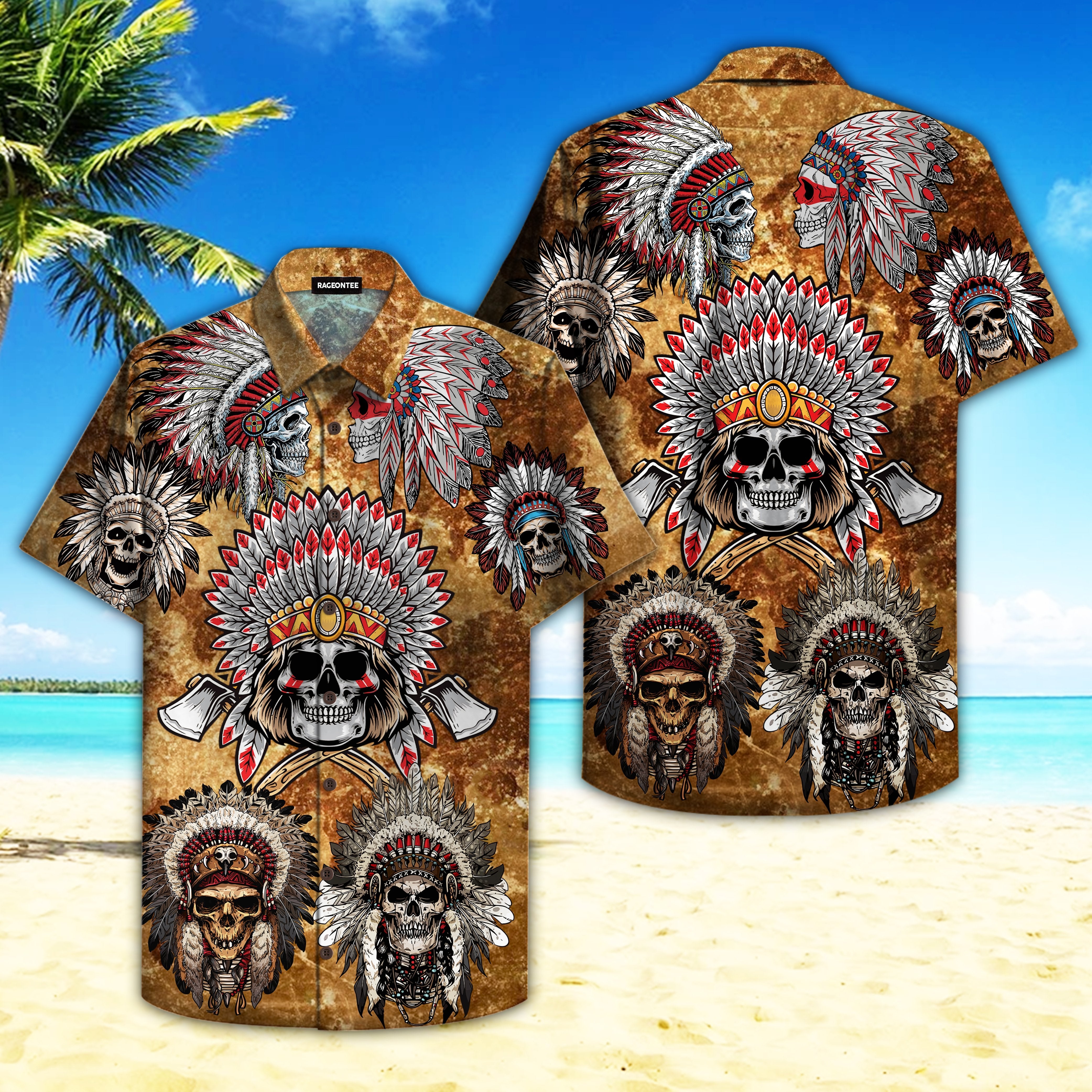 Native Skull Hawaii Shirt For Men Women Adult Ha67741