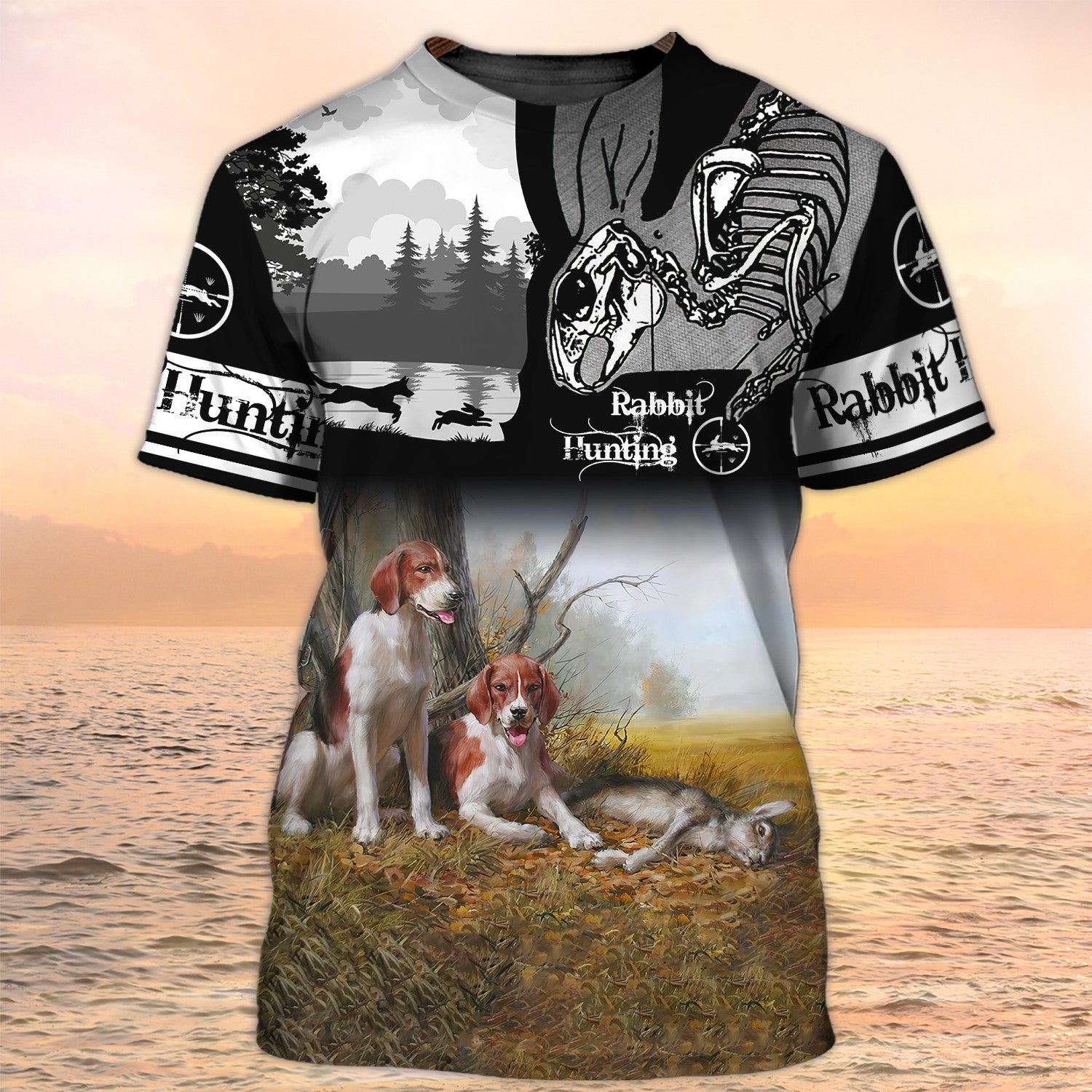 Rabbit Hunting With Beagle Shirts, Hunting Tshirt, Rabit Hunter Tshirts