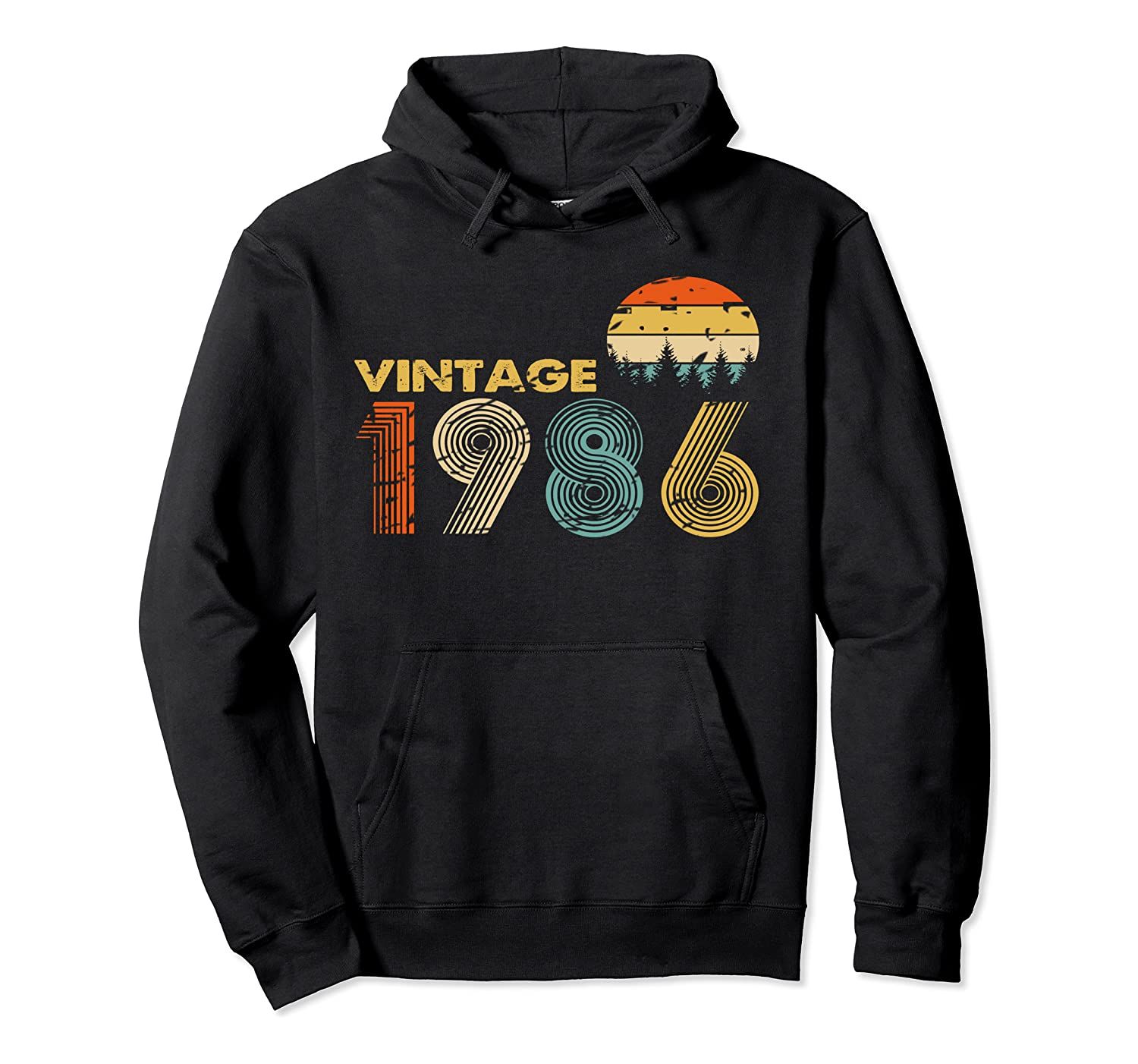 33th Birthday Vintage Since 1986 Gifts 70s Retro Hoodie, T-Shirt, Sweatshirt, Tank Top, Racerback, Dolman