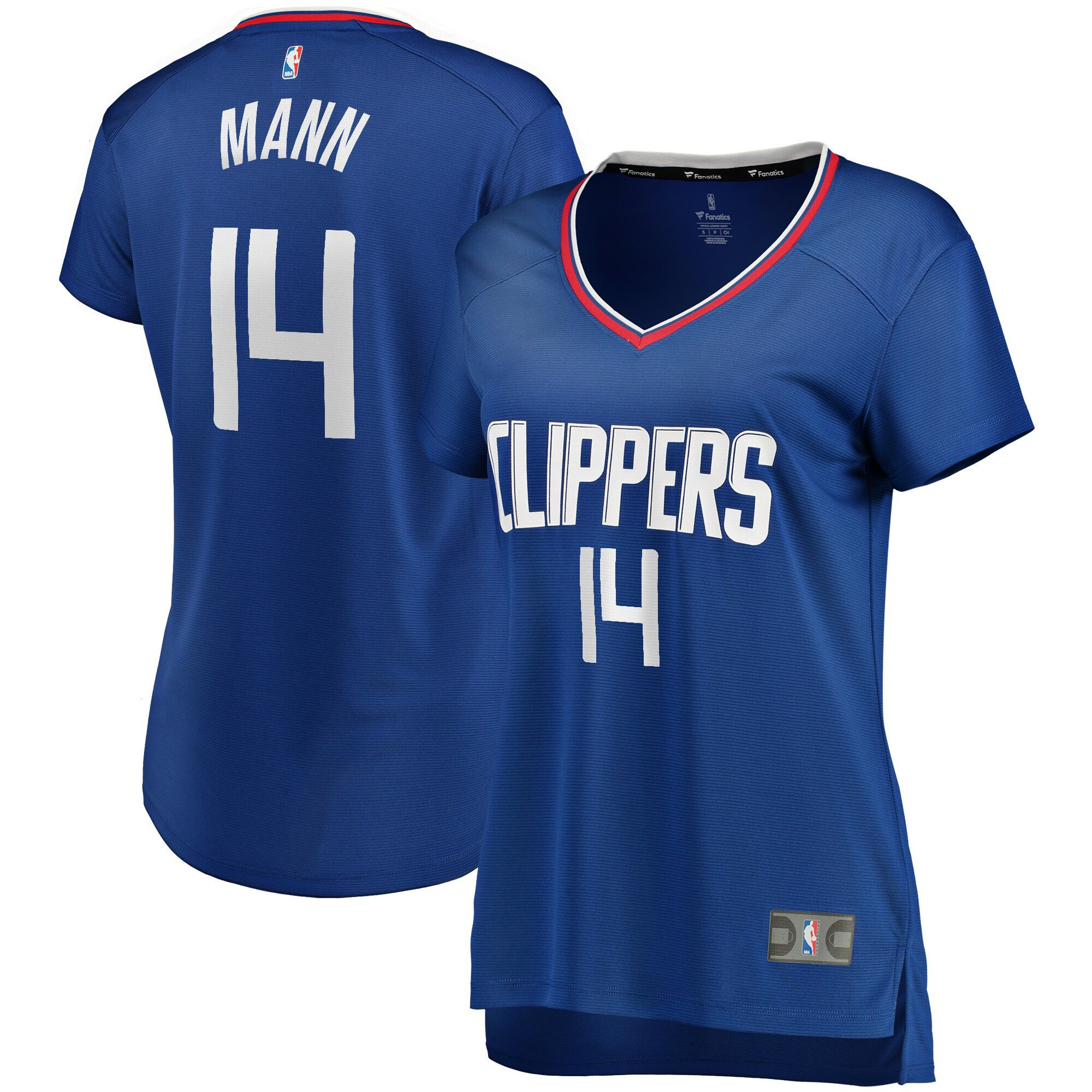 Terance Mann La Clippers Fanatics Branded Womens Fast Break Replica Player Jersey – Icon Edition – Royal NBA