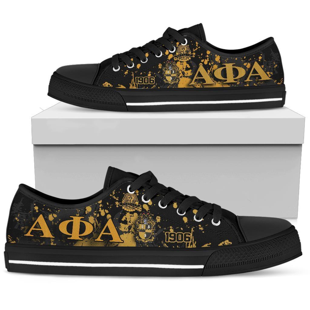 Wonder Print Footwear – Alpha Phi Alpha Low Top Spaint Style Ver.2 Lt10