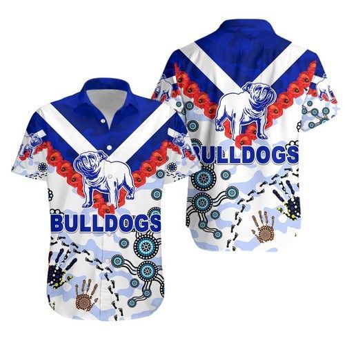 Bulldogs Hawaii Shirt Anzac Day Indigenous Ha47350