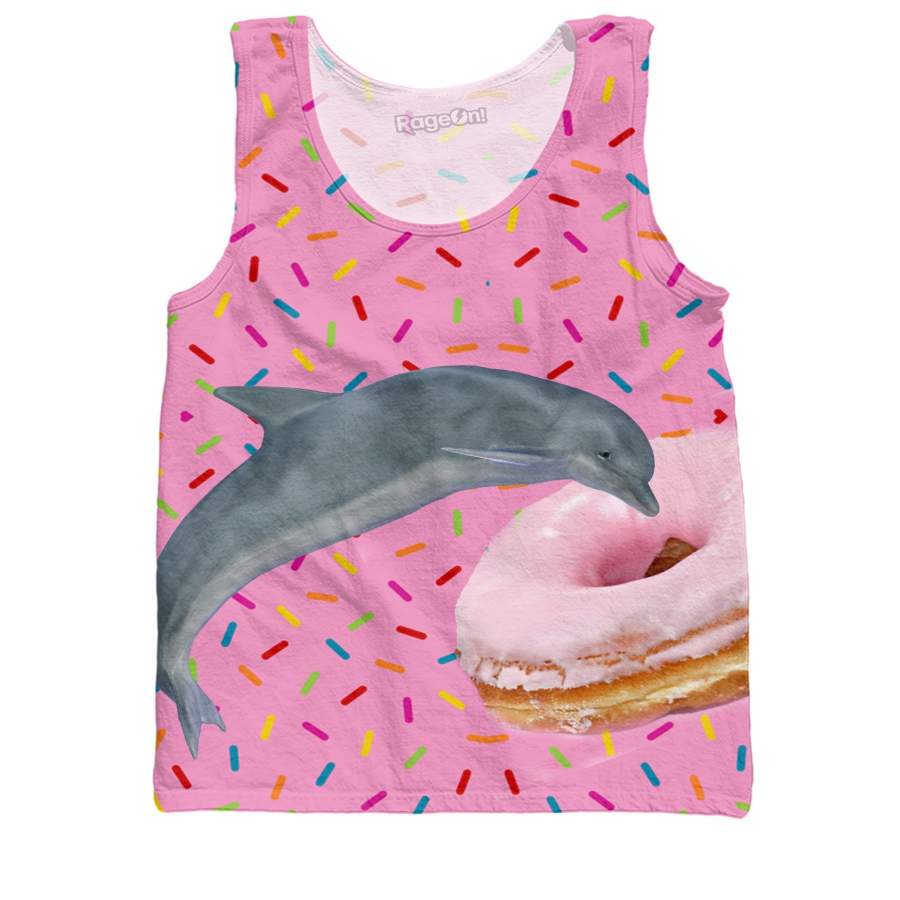 Donut Dolphin Tank Top