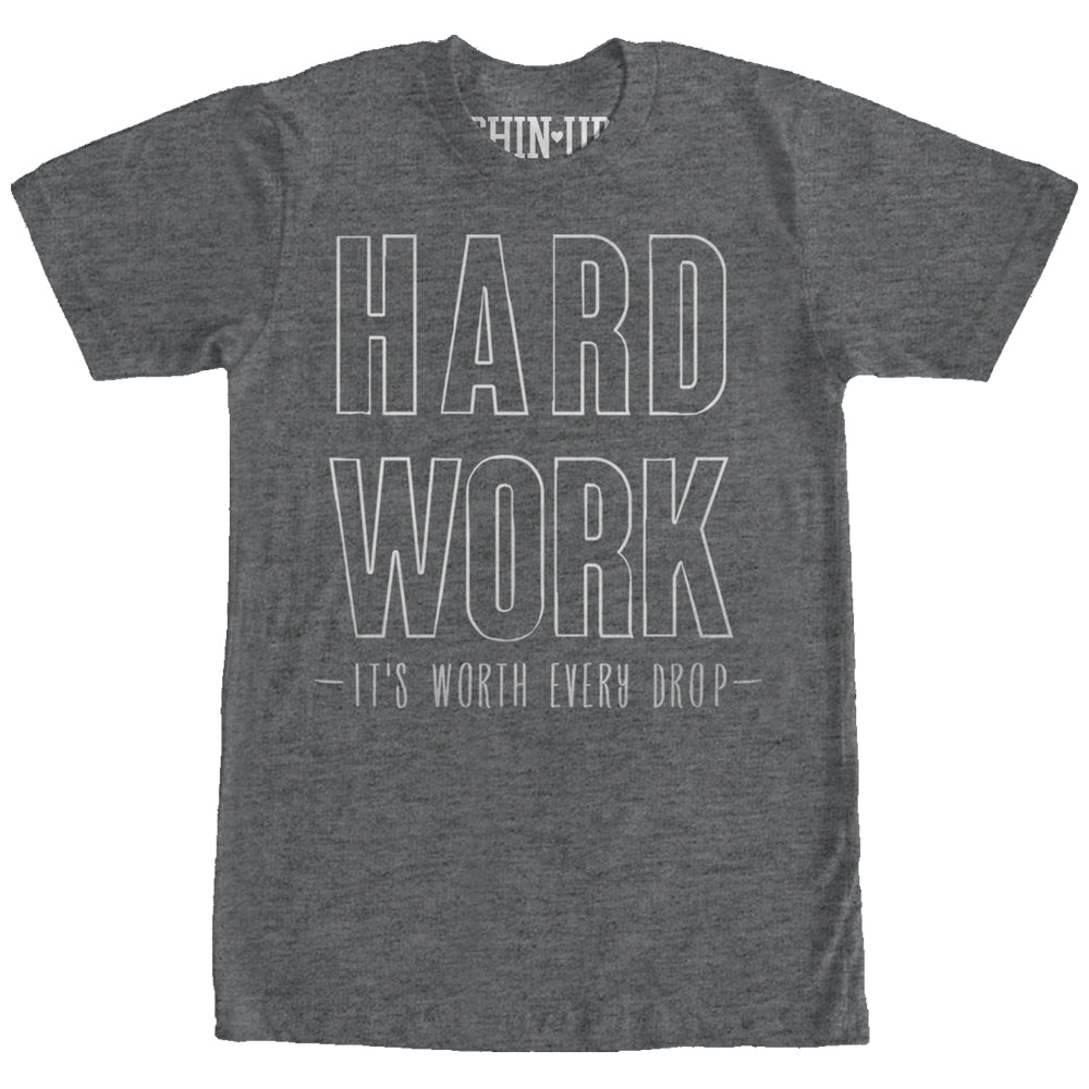 Chin Up Women’S Hard Work  Boyfriend Tee