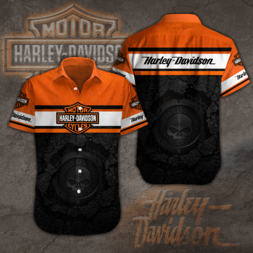 Hawaiian Shirt Island Harley Davidson Summer Button Up Ha77508