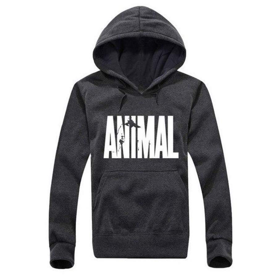 animal Printing Men Hoodie Black Hooded Sweatshirt Male Printed Clothing Hoodies and Sweatshirts Winter The Flash animal