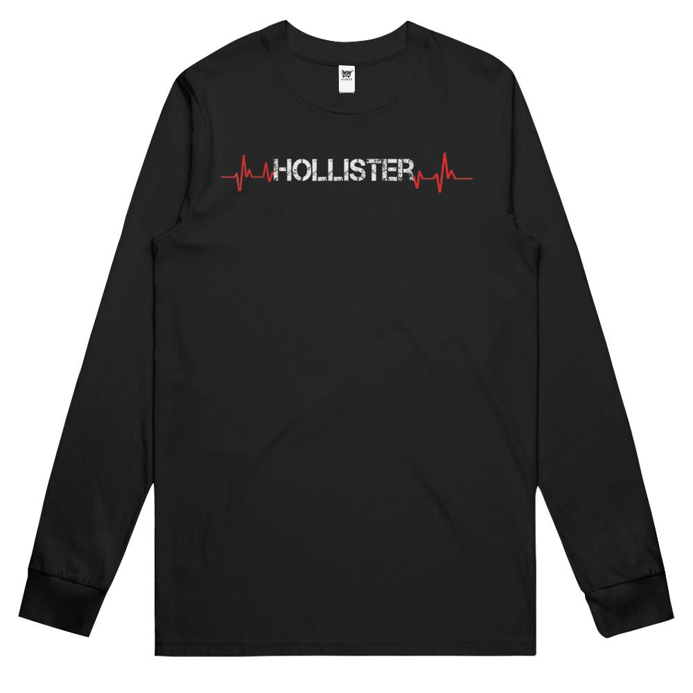 Hollis.Ter Ca California Funny Heartbeat City Roots Vintage Long Sleeve T Shirts