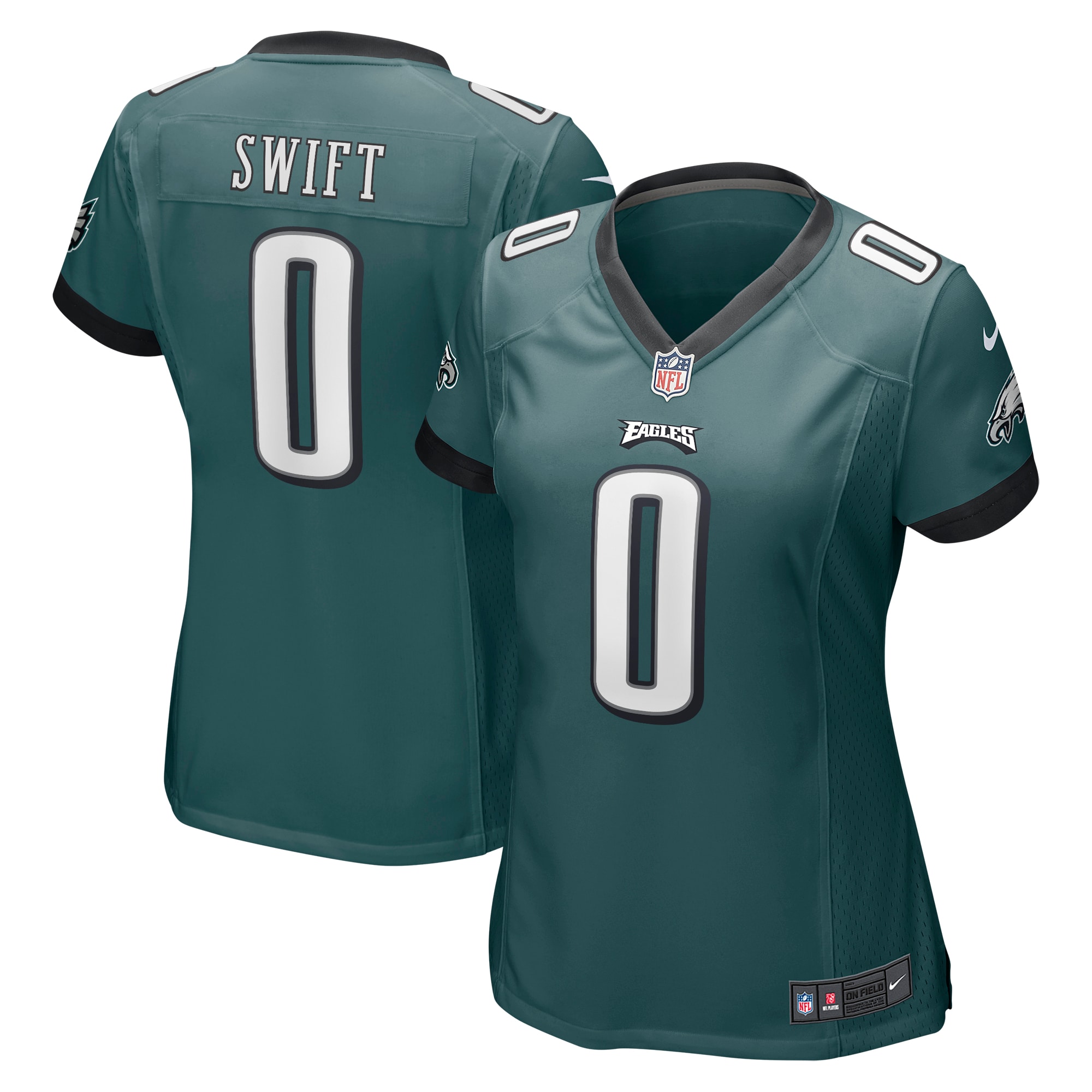 Women’s Philadelphia Eagles D’Andre Swift Green Player Jersey