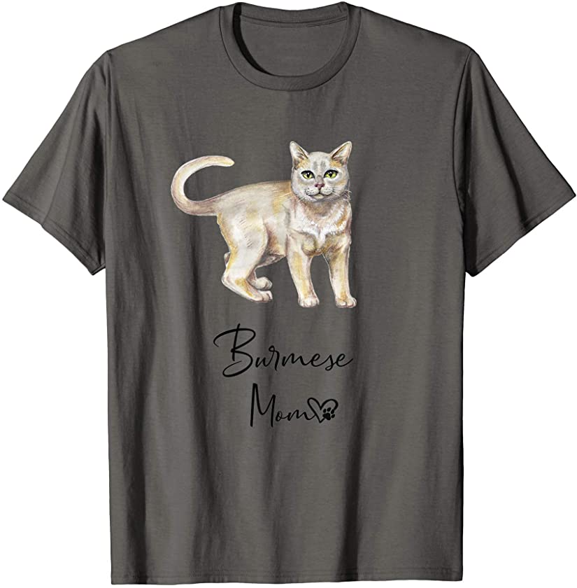 BURMESE Mom Cute Cat Mother Kitten Girl Gift T-Shirt