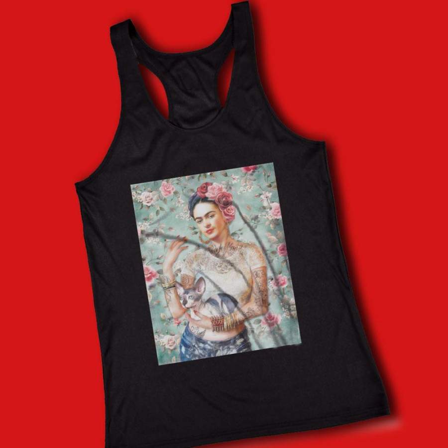 Bad Mexican Female Artist With Cat Women’S Tank Top