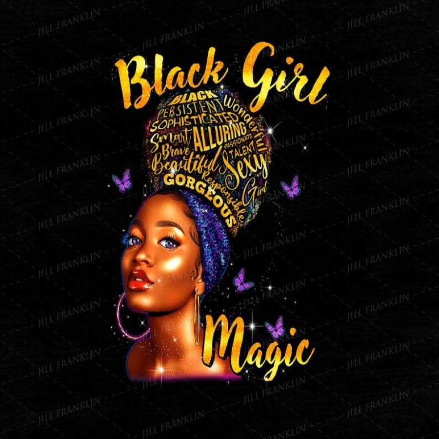 Black Girl Magic Gold Custom Name Shirt #DH