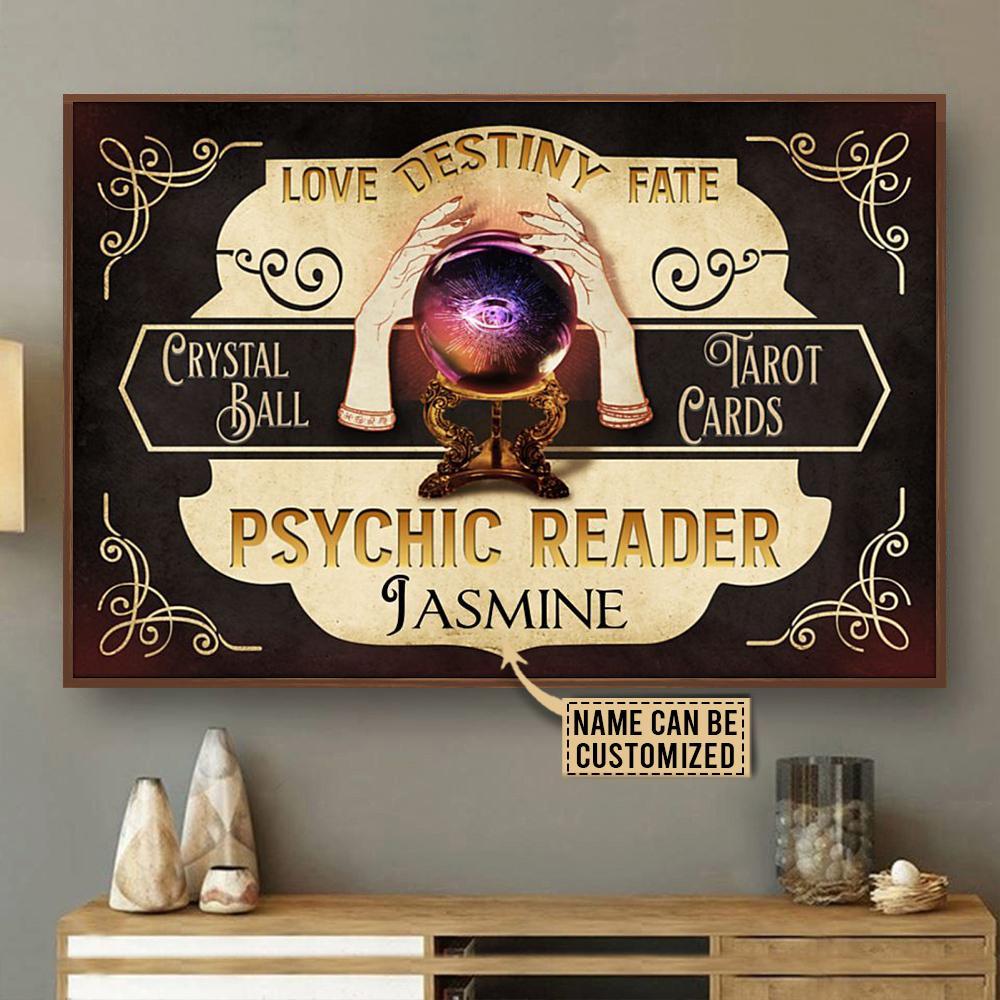 Aeticon Gifts Personalized Tarot Black Psychic Reader Canvas Mom Dad Gift Home Decor