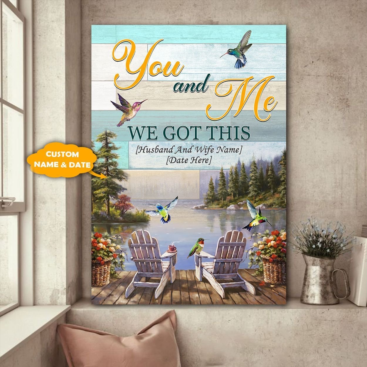 You And Me We Got This Canvas Gift For Family, Wall Art Decor, Canvas Print, Home Decor