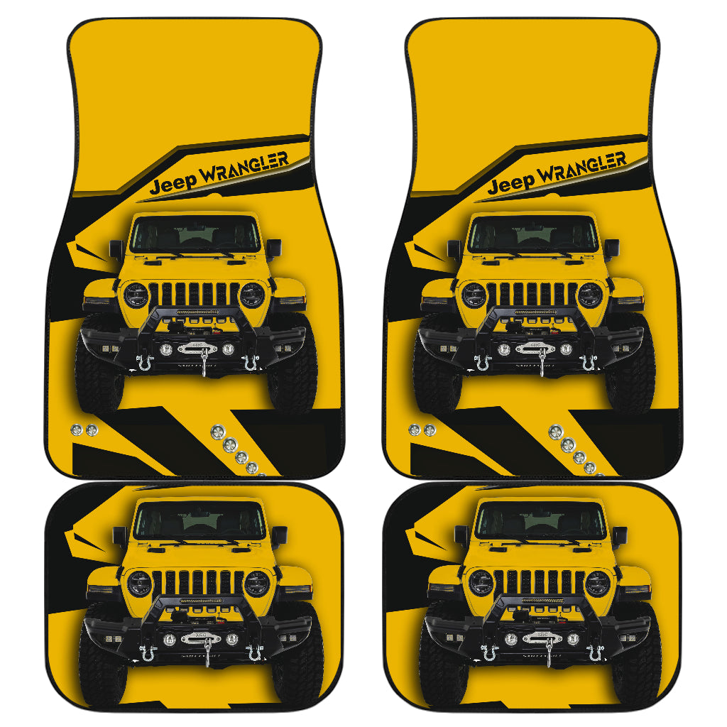 Yellow Jeep Car Floor Mats Car Accessories