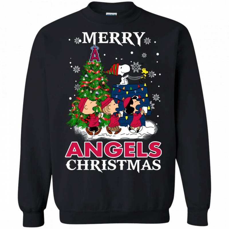 Merry Los Angeles Angels Christmas Snoopy Ugly Sweater Style Shirts