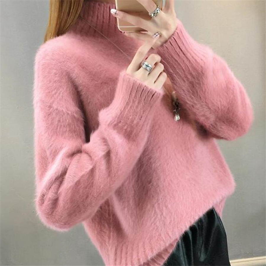 Autumn Winter Knitted Sweater Women 2021 new Korean Fashion Loose long Sleeve Sweaters Pullovers Female Tops alx