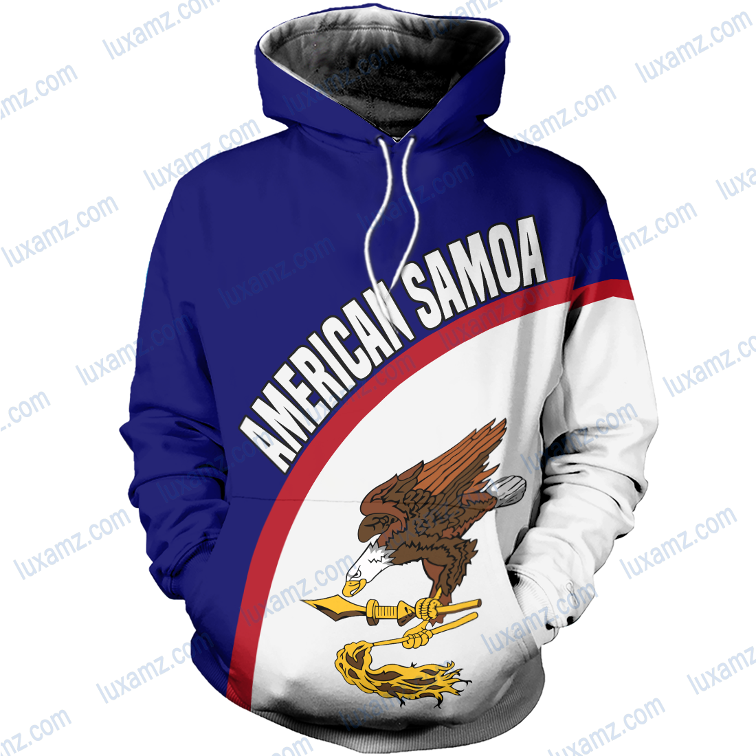 American Samoa Flag Seal Pattern All Over Print