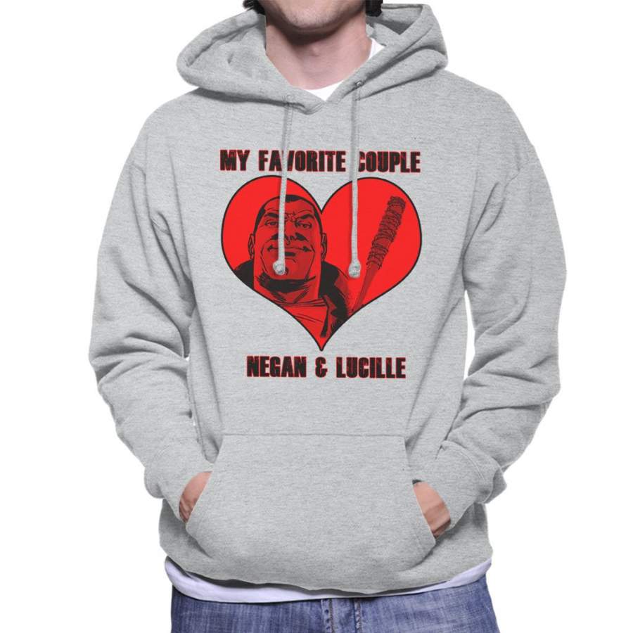 Walking Dead Negan And Lucille Favourite Couple Men’s Hooded Sweatshirt