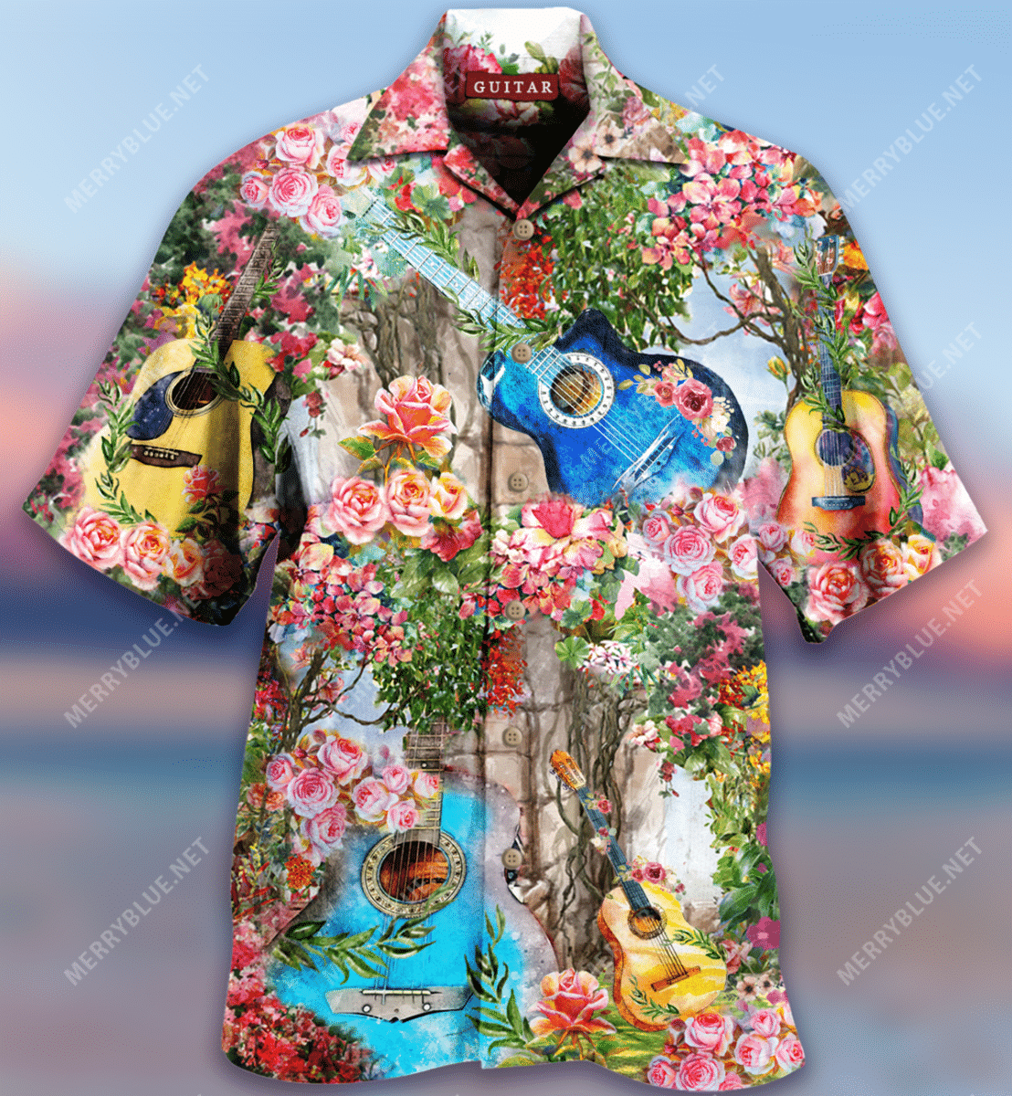 Get Now Guitar Melody And Rose Garden Hawaii Shirt Ha38822