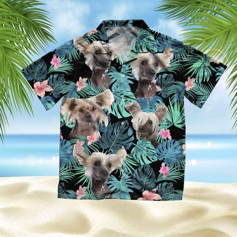 Chinese Cd Hawaiian Shirt, Dog Summer Leaves Hawaiian Shirt, Unisex Print Aloha Short Sleeve Casual Shirt