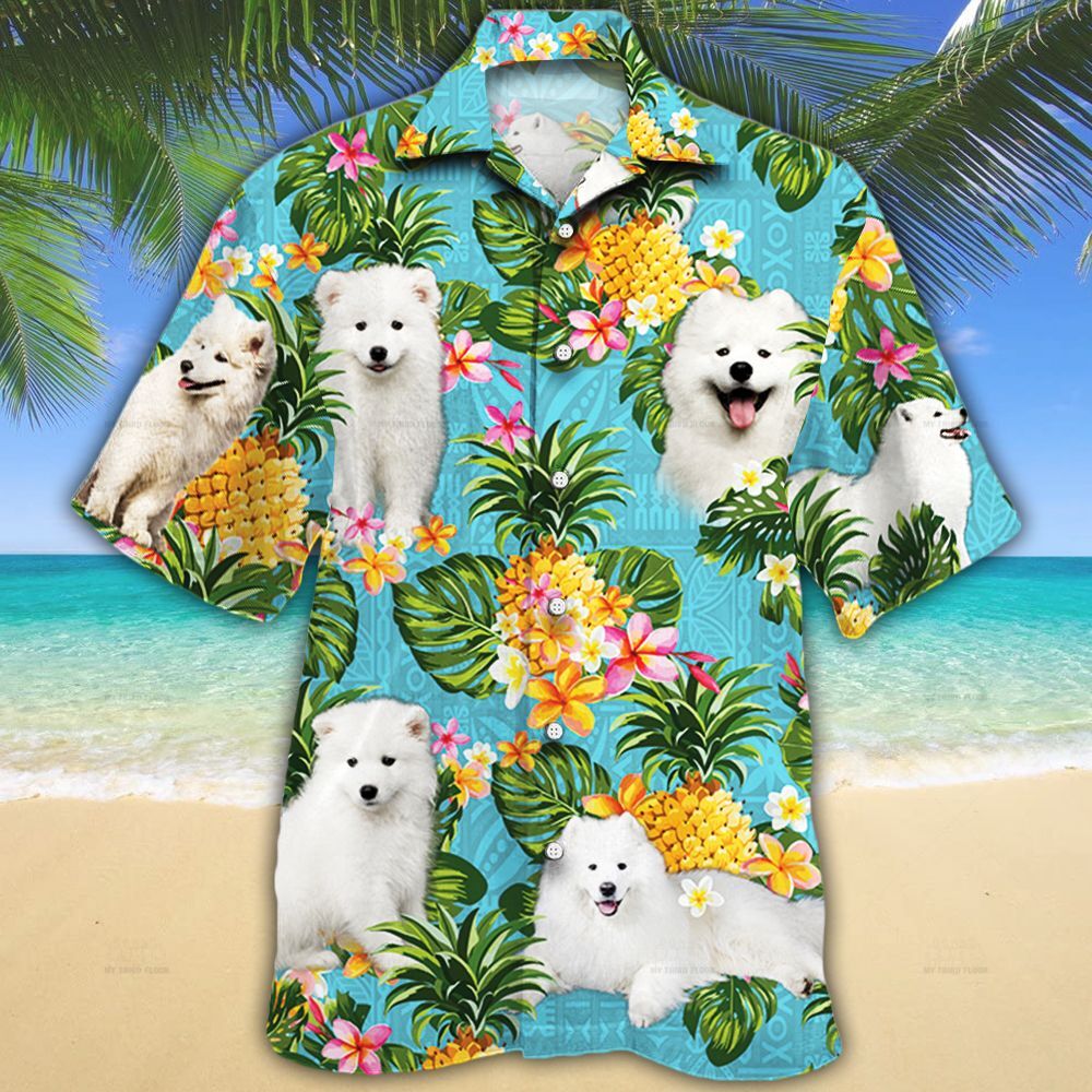 Samoyed Dog Lovers Pineapple Hawaii Shirt Ha34011