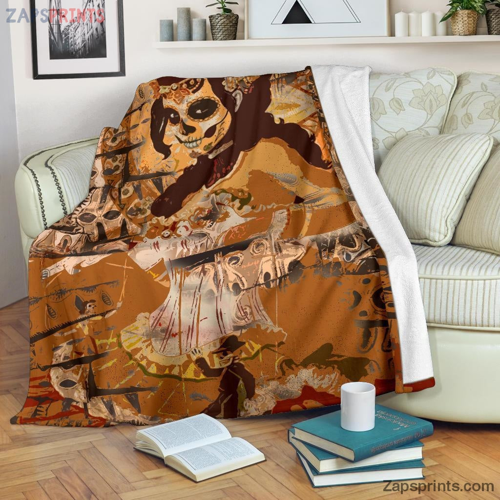 Mexican Blankets With Animals  – Hispanic Culture Xxiii Blanket – Hispanic Fleece Blankets