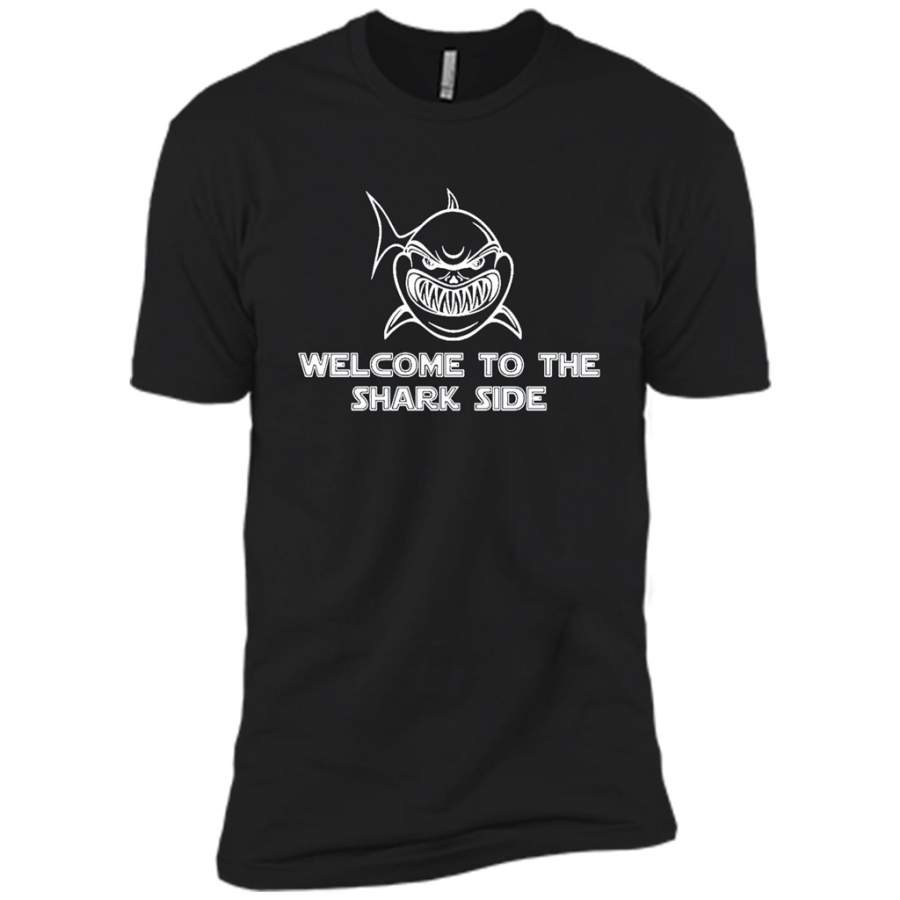 Welcome to the Shark Side Funny Gifts – Canvas Unisex USA Shirt