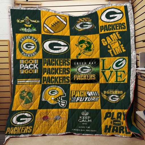 Green Bay Packers V1 3 D Printing Quilt Gift For Fan Football Lovers