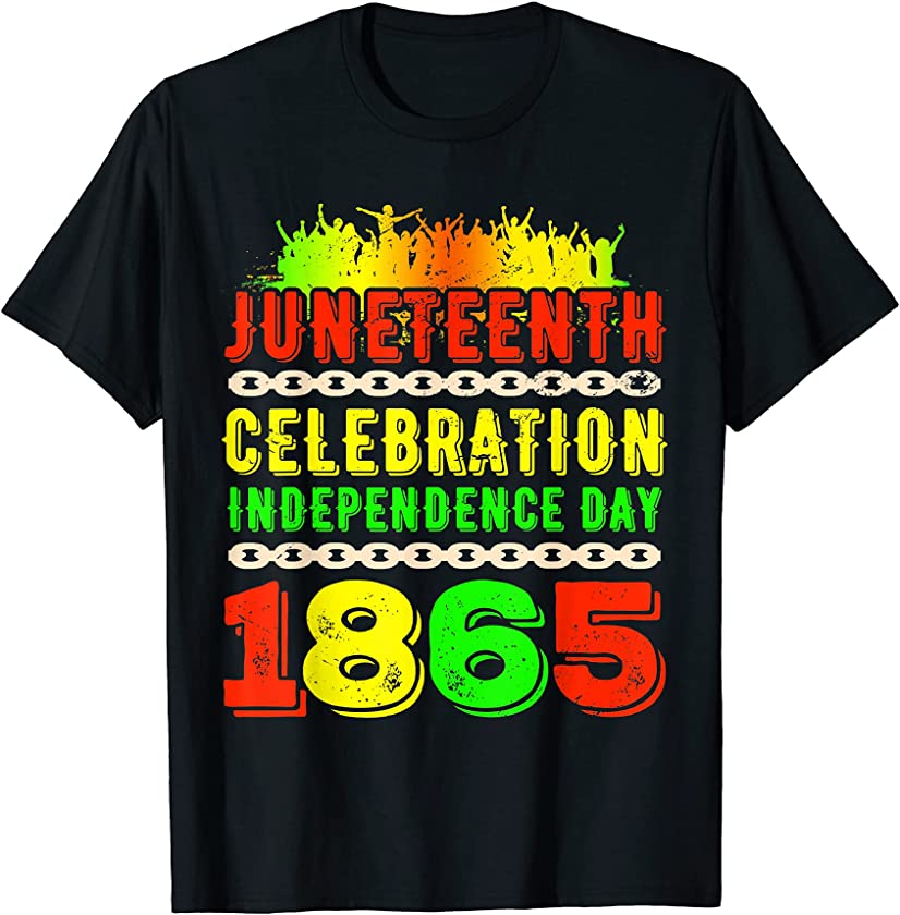 1865 Black girl & boys celebrate Freedom Juneteenth T-Shirt