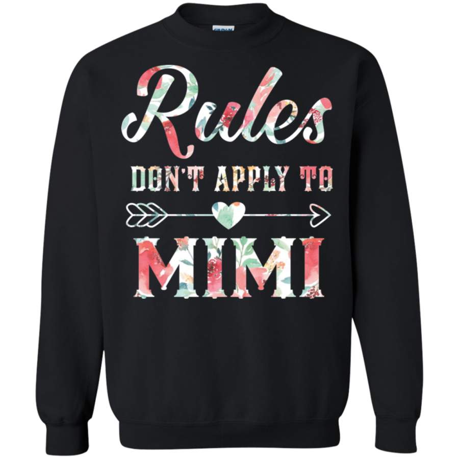 AGR Vintage Floral Rules Don’t Apply To Mimi Grandma Sweatshirt