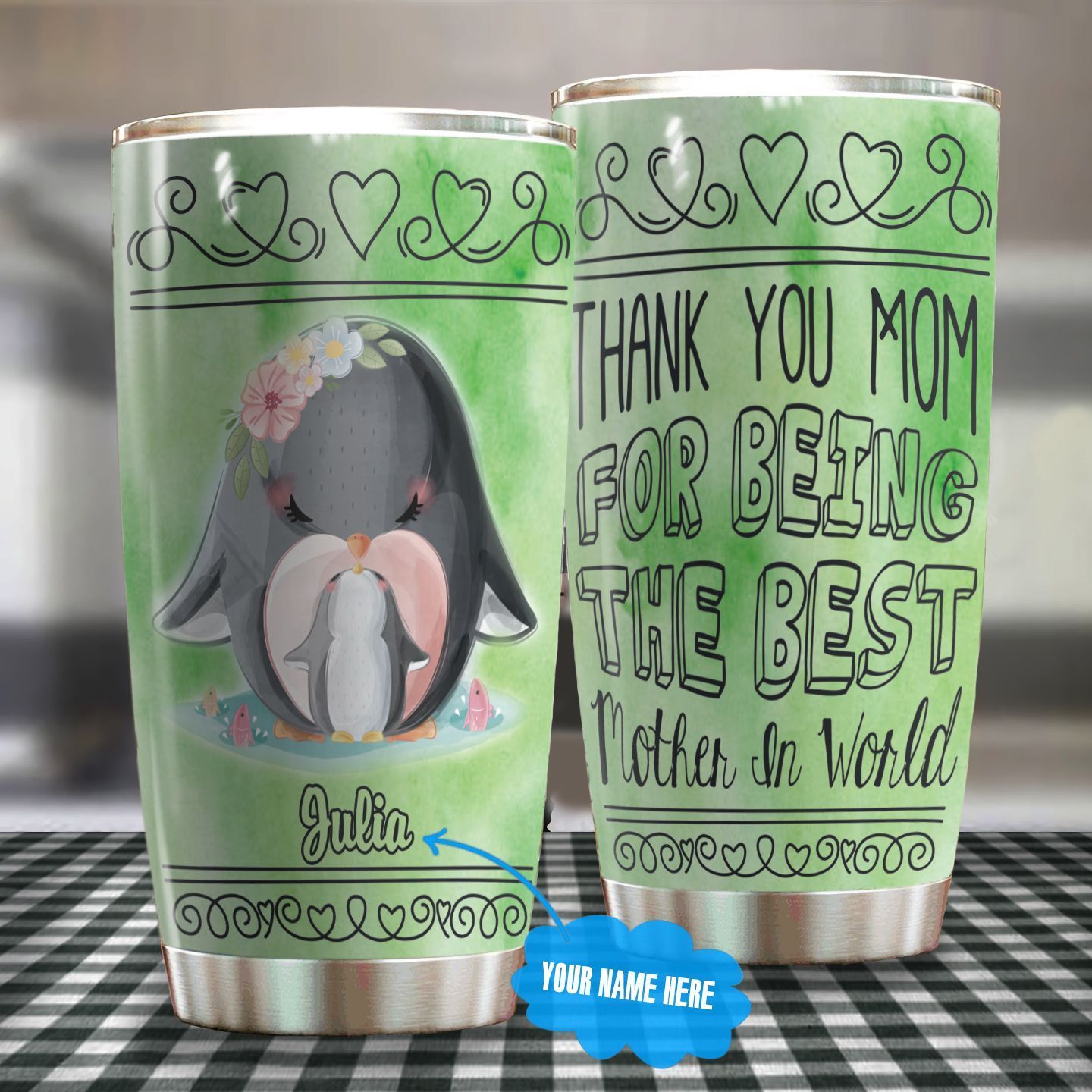 Penguin Personalized Tumbler C9B220504HD