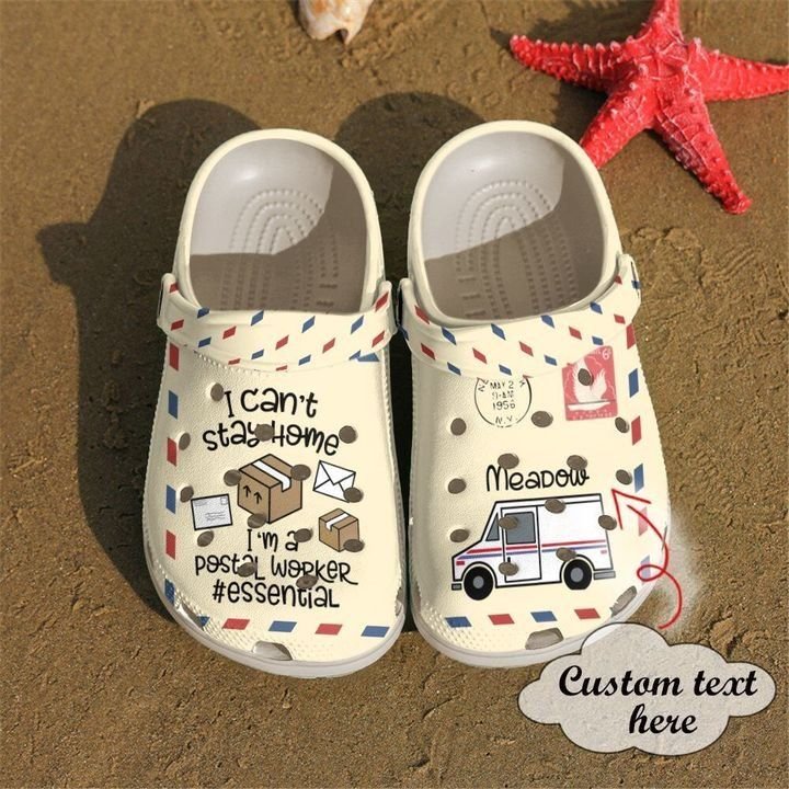 Postal Worker Personalized Can’T Stay Home Sku 1878 Crocs Crocband Clog Comfortable For Mens Womens Classic Clog Water Shoes