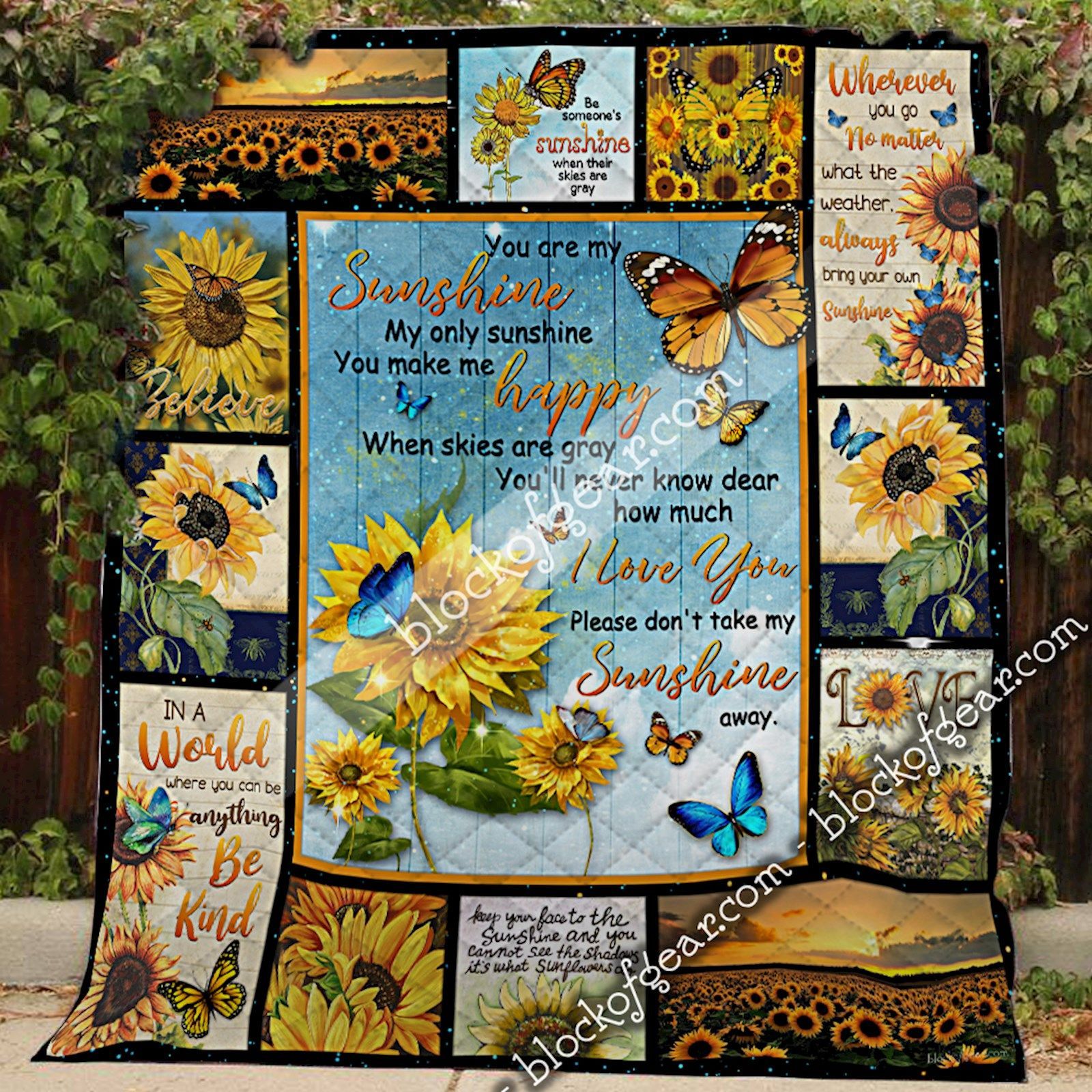 You Are My Sunshine My Only Sunshine, Butterfly Quilt