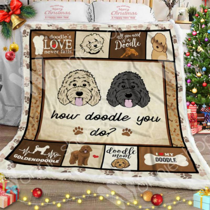 Goldendoodle Dog Sherpa Blanket NOV1201 82O34