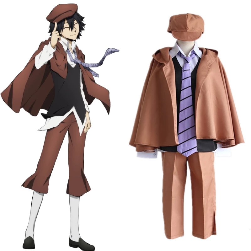 2022 Anime Bungo Stray Dogs Detective Ranpo Edogawa Cosplay Costume Uniform Suit Or Black Wig alx