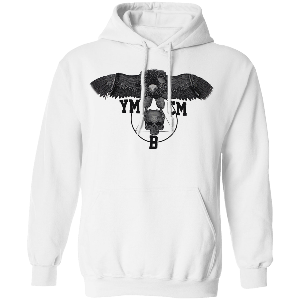 YMCMB Hoodie Eagle Skull Vintage Graphic Hoodie Gifts For Young Adults