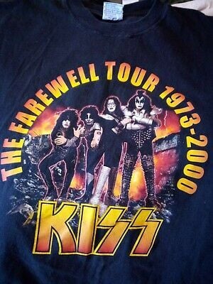 Vintage Kiss, Farewell Tour 2000 T Shirt  () Tour Concert 9388