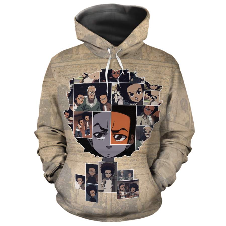 90s Huey Freeman All-Over Hoodie