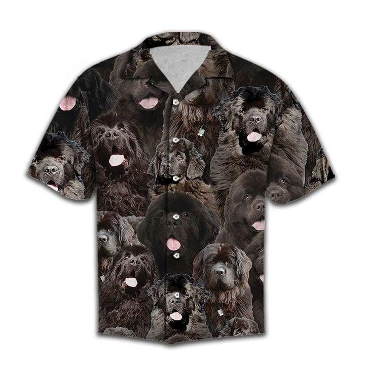 Felacia Newfoundland Dog Lover Unisex Hawaiian Ha29188