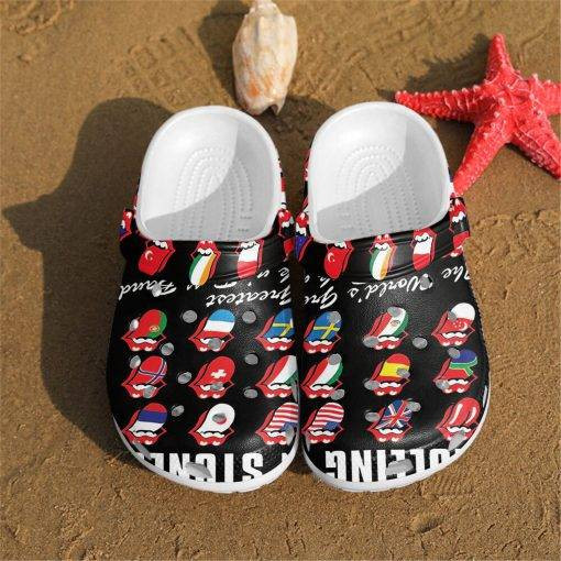 The Rolling Stones Flag Tongue Crocs