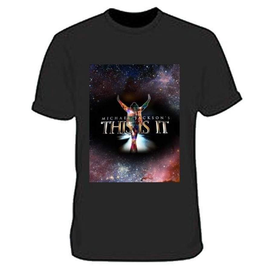 Details About Michael Jackson THIS IS IT T-Shirt Men’s Tshirt Tee 100% Cotton