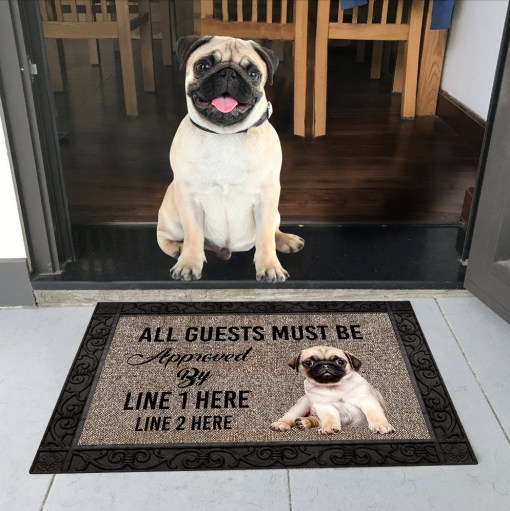 Pug M289 Custom Doormat All Over Printed (6228)