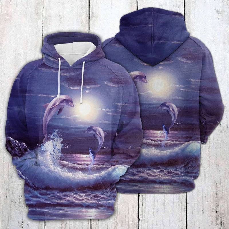 Amazing Dolphin H17617 – All Over Print Unisex Hoodie