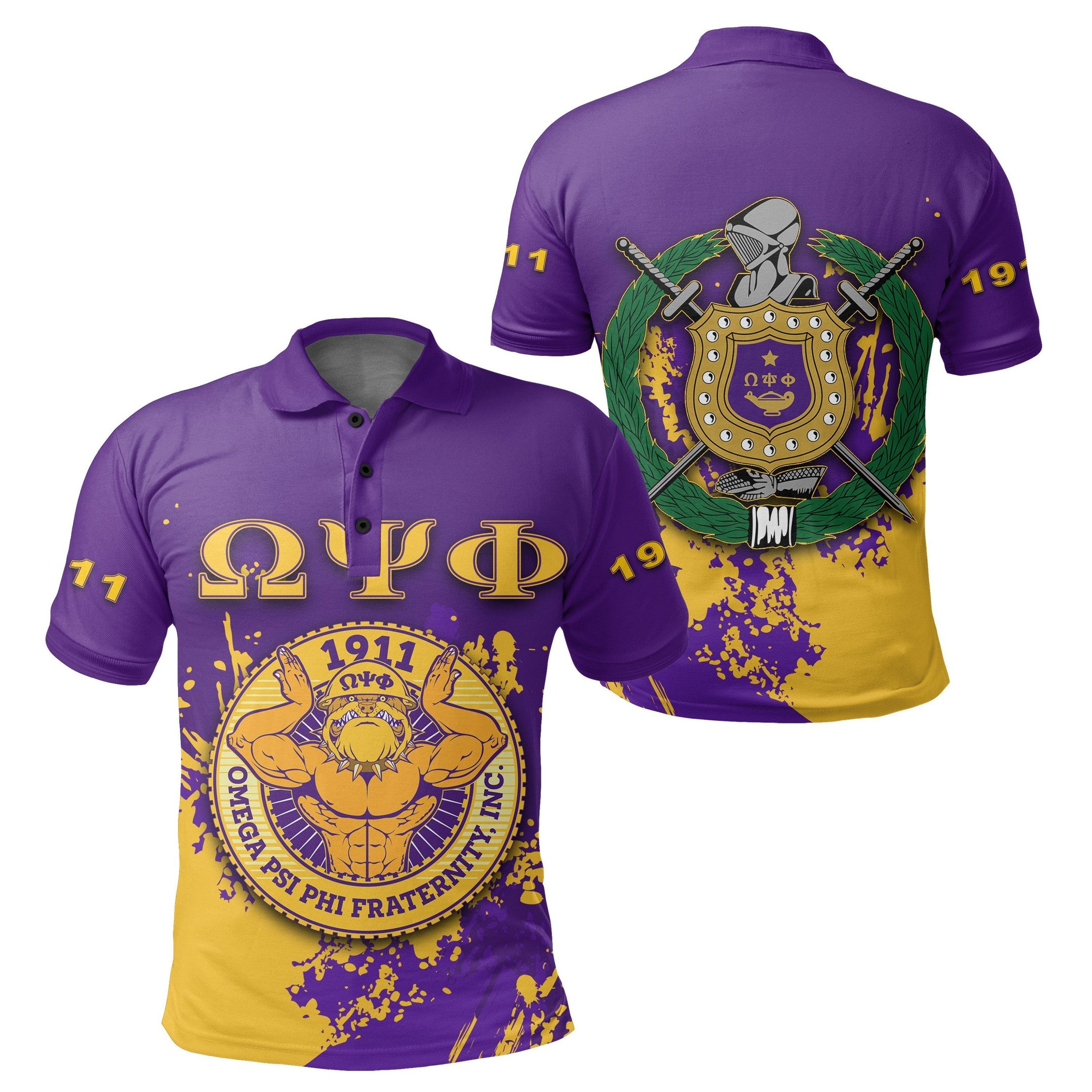 Fraternity Polo – Omega Psi Phi Fraternity Polo Shirt Spaint Style