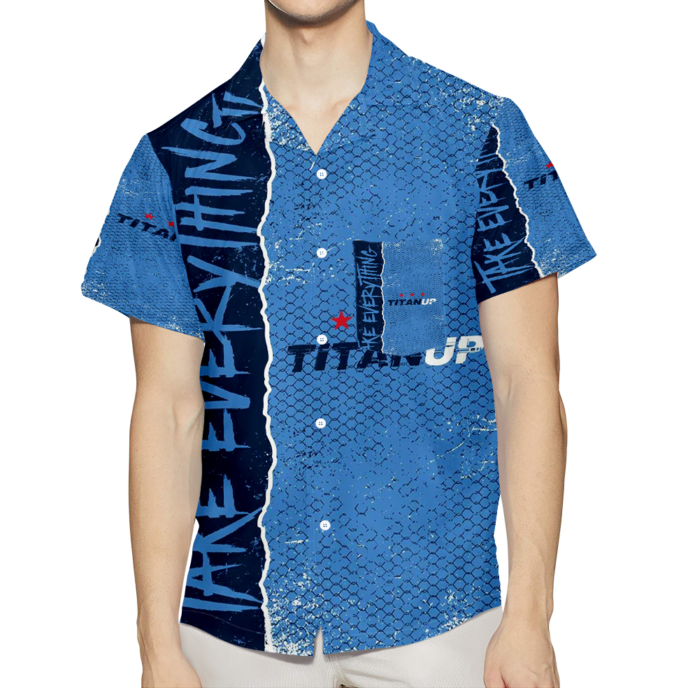 Tennessee Titans Take Everything 3D All Over Print Summer Beach Hawaiian Shirt With Pocket